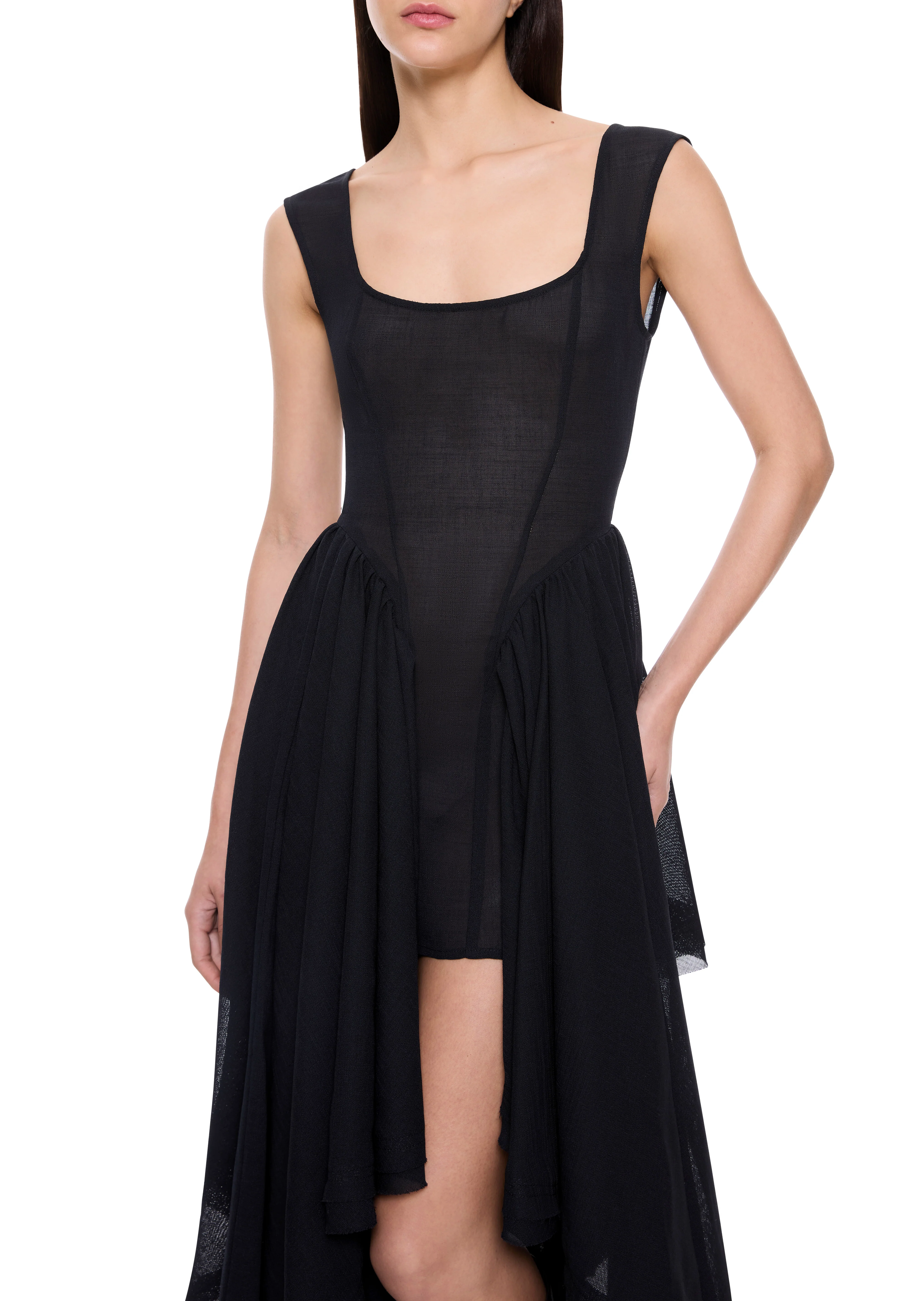 Ruffled Hem Cocktail Dress - Image 2